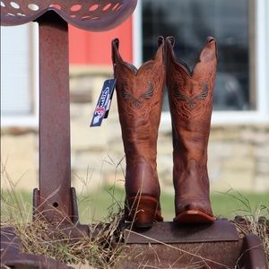 Justin Reba McEntire Chelsea Cognac Tall Top Boot